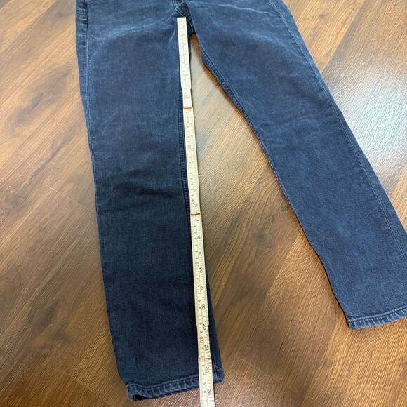 Agolde Nico High Rise Button Fly Slim Jeans Dark Wash Casual Minimalist Sz 25 - Picture 7 of 7